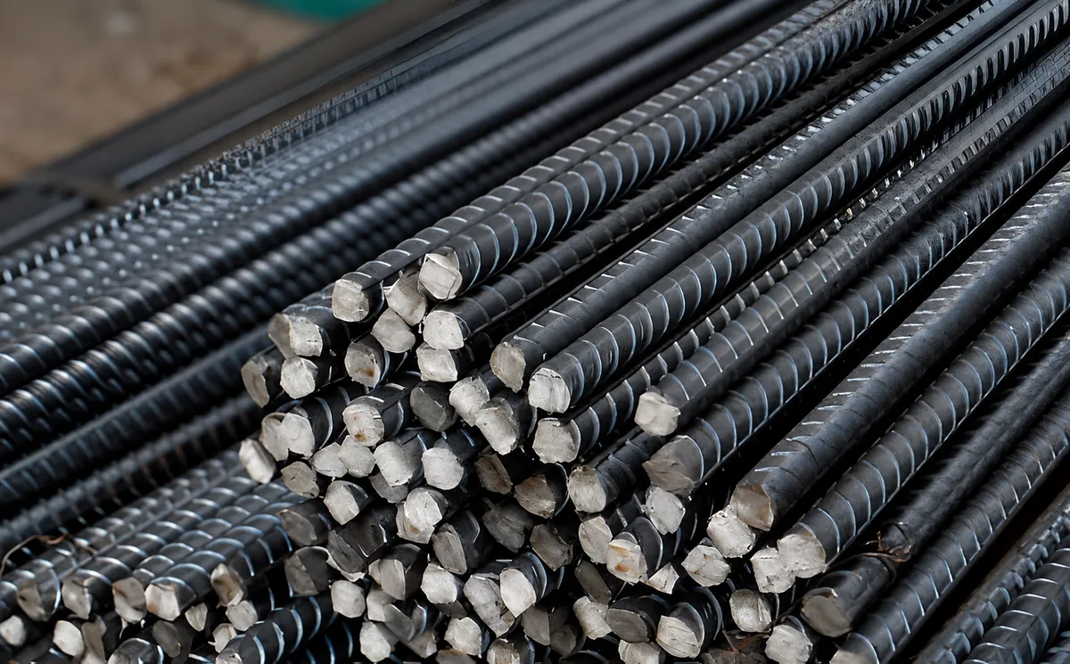 Bundle of ribbed rebar