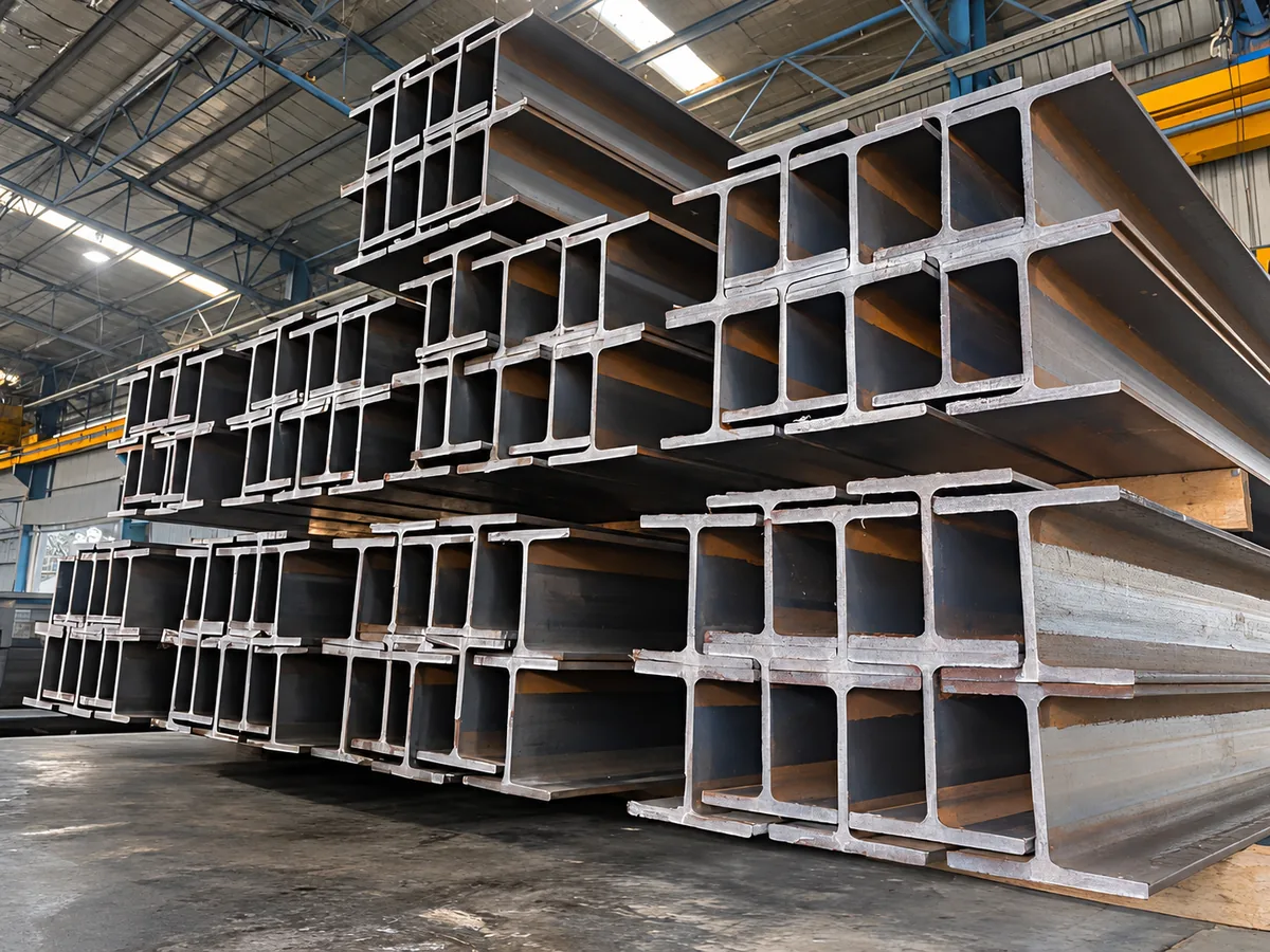 Beams stored on level supports